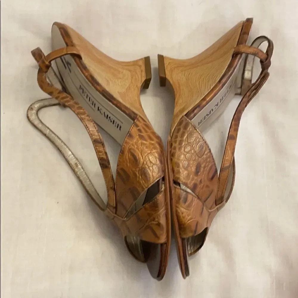 PETER KAISER KORK KALYA WEDGE SANDALS. NEW